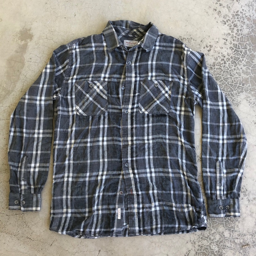 Weatherproof Vintage Gray Long Medium Flannel